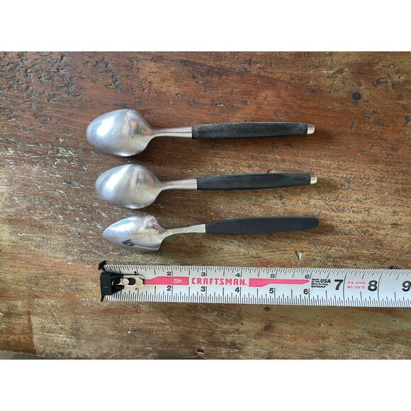 MCM Vintage Danish grapefruit and soup spoons - Picture 2 of 3